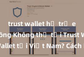 trust wallet hỗ trợ erc721 không Không thể tải Trust Wallet tại Việt Nam? Cách khắc phục